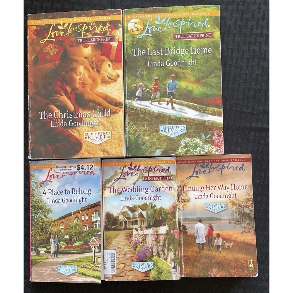 Lot of 5 Love Inspired Inspirational Romance "Redemption River" Series Paperback